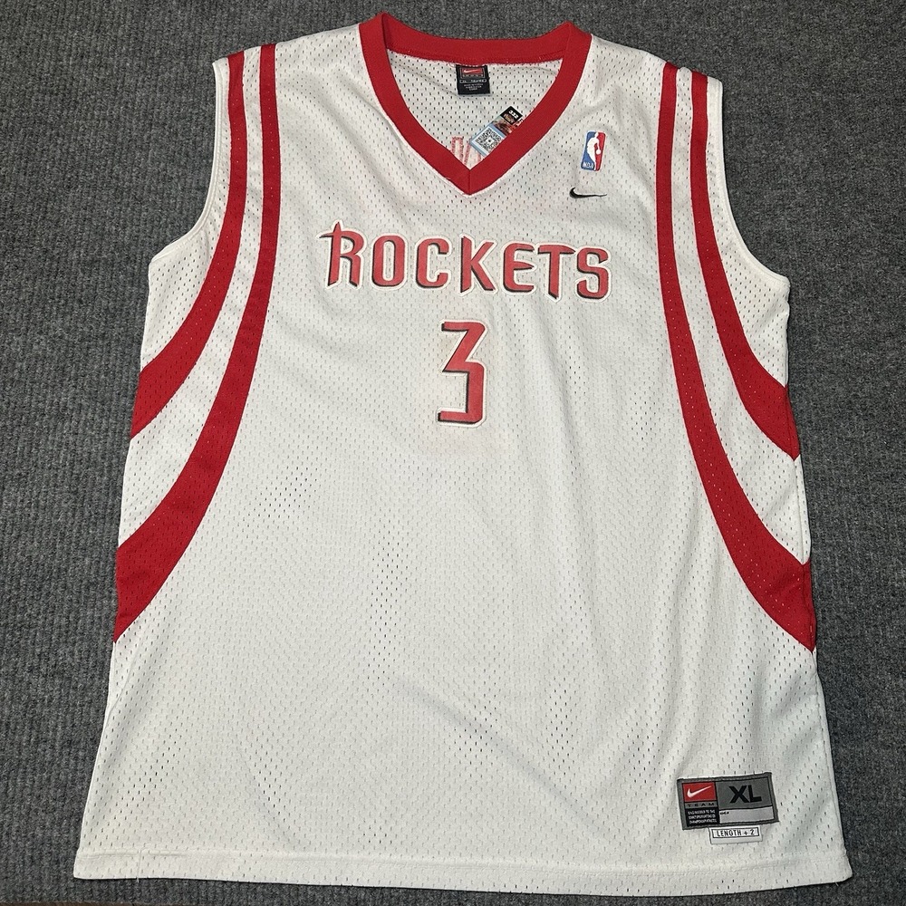 VTG Steve Francis #3 Houston Rockets Nike Sewn NBA Basketball Jersey Adult Sz XL